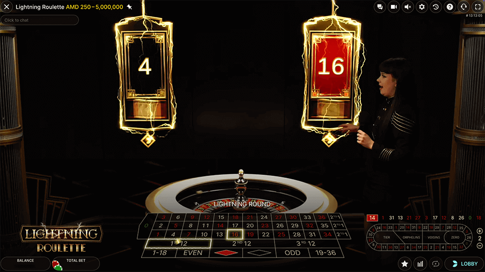 Lightning Roulette Start